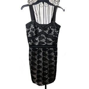 Rampage | Black Sleeveless Lace Cocktail D…